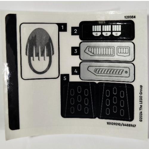 Visuel indicatif Rebrickable de Feuille d’autocollants pour le set 76273-1 (Sticker Sheet for Set 76273-1)
