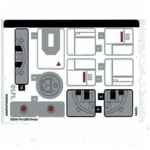 Visuel indicatif Rebrickable de Feuille d’autocollants pour le set 75393-1 (Sticker Sheet for Set 75393-1)