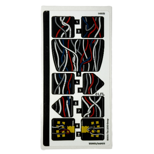 Visuel indicatif Rebrickable de Feuille d’autocollants pour le set 75398-1 (Sticker Sheet for Set 75398-1)