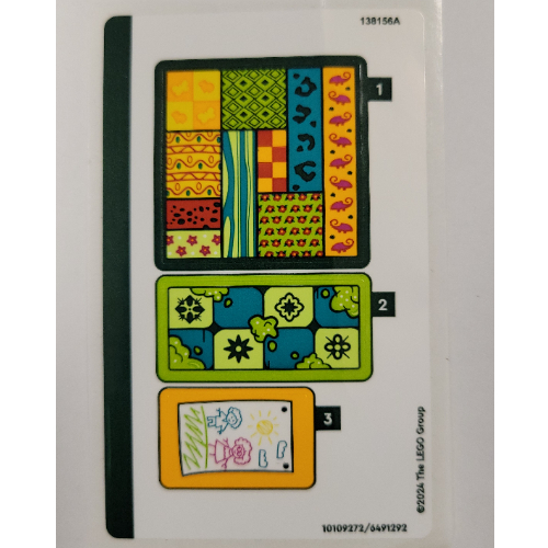 Visuel indicatif Rebrickable de Feuille d’autocollants pour le set 43251-1 (Sticker Sheet for Set 43251-1)