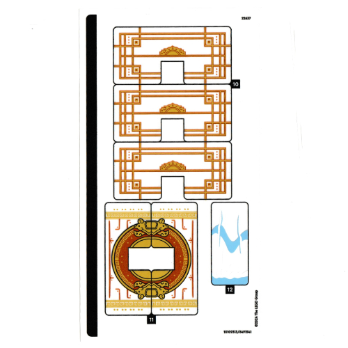 Visuel indicatif Rebrickable de Feuille d'autocollant 2 pour coffret 80058-1 (Sticker Sheet 2 for Set 80058-1)