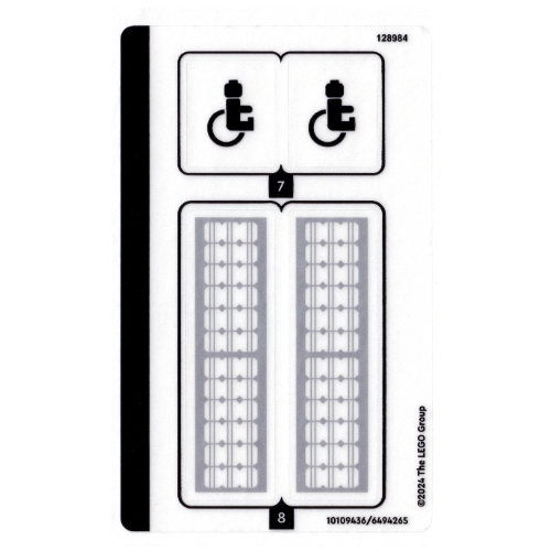 Visuel indicatif Rebrickable de Feuille d'autocollant 2 pour coffret 60423-1 (Sticker Sheet 2 for Set 60423-1)