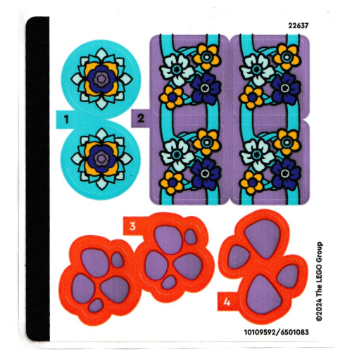 Visuel indicatif Rebrickable de Feuille d’autocollants pour le set 71481-1 (Sticker Sheet for Set 71481-1)