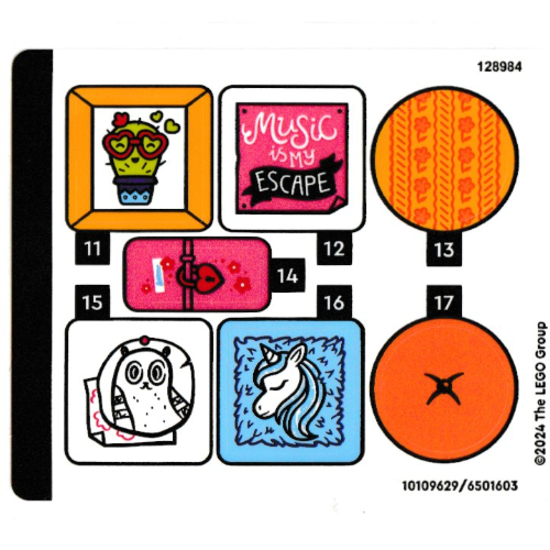Visuel indicatif Rebrickable de Feuille d'autocollant 2 pour coffret 76781-1 (Sticker Sheet 2 for Set 76781-1)