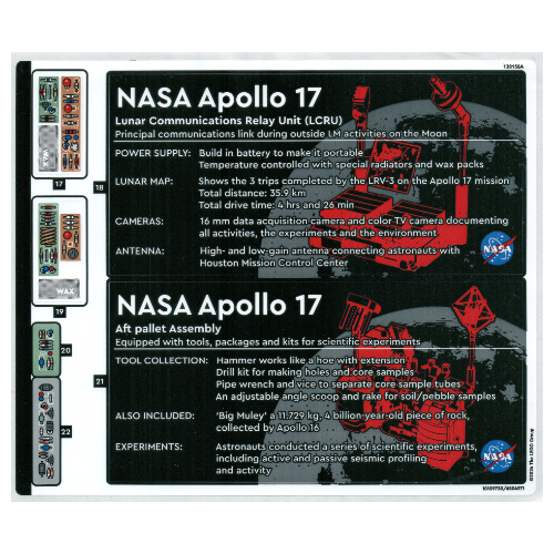 Visuel indicatif Rebrickable de Feuille d'autocollant 2 pour coffret 42182-1 (Sticker Sheet 2 for Set 42182-1)