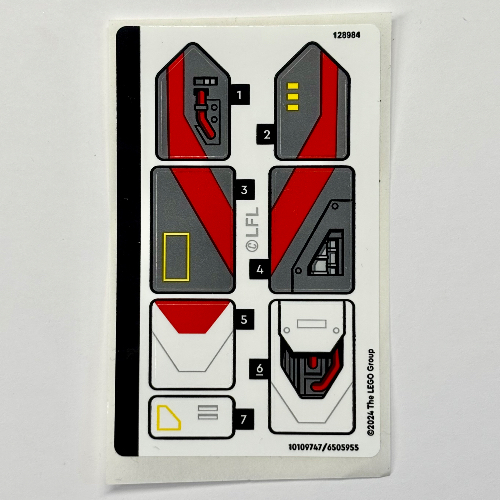 Visuel indicatif Rebrickable de Feuille d’autocollants pour le set 75388-1 (Sticker Sheet for Set 75388-1)