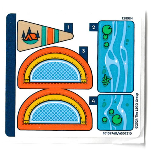 Visuel indicatif Rebrickable de Feuille d’autocollants pour le set 40694-1 (Sticker Sheet for Set 40694-1)