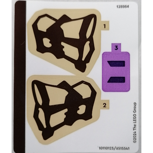 Visuel indicatif Rebrickable de Feuille d’autocollants pour le set 77071-1 (Sticker Sheet for Set 77071-1)