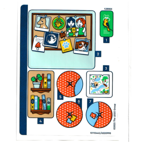 Visuel indicatif Rebrickable de Feuille d’autocollants pour le set 42646-1 (Sticker Sheet for Set 42646-1)