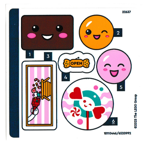 Visuel indicatif Rebrickable de Feuille d’autocollants pour le set 42649-1 (Sticker Sheet for Set 42649-1)