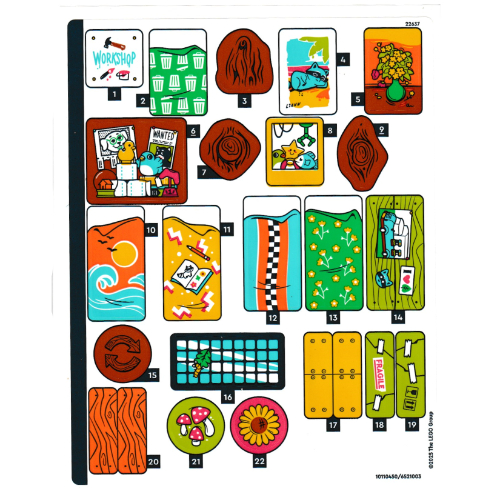 Visuel indicatif Rebrickable de Feuille d’autocollants pour le set 42652-1 (Sticker Sheet for Set 42652-1)
