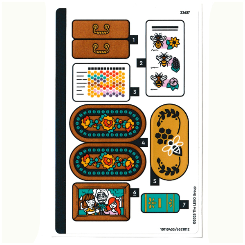 Visuel indicatif Rebrickable de Feuille d'autocollant 1 pour coffret 42669-1 (Sticker Sheet 1 for Set 42669-1)