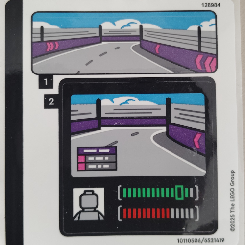 Visuel indicatif Rebrickable de Feuille d’autocollants pour le set 60445-1 (Sticker Sheet for Set 60445-1)