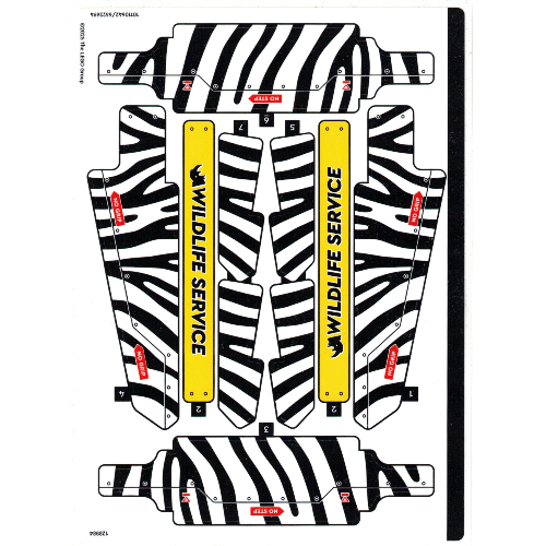 Visuel indicatif Rebrickable de Feuille d’autocollants pour le set 42198-1 (Sticker Sheet for Set 42198-1)