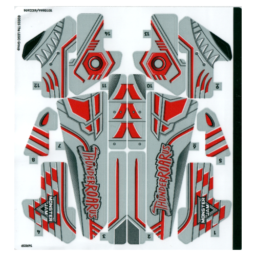 Visuel indicatif Rebrickable de Feuille d’autocollants pour le set 42200-1 (Sticker Sheet for Set 42200-1)