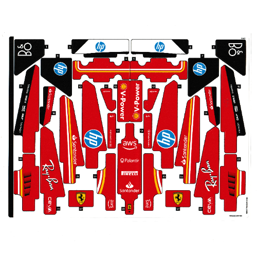 Visuel indicatif Rebrickable de Feuille d'autocollant 1 pour coffret 42207-1 (Sticker Sheet 1 for Set 42207-1)