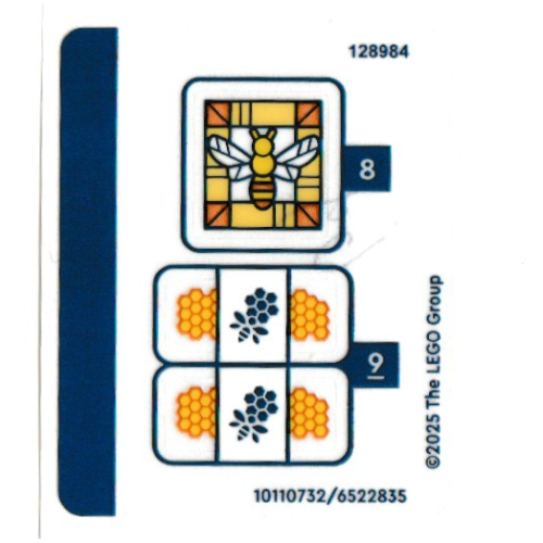 Visuel indicatif Rebrickable de Feuille d'autocollant 2 pour coffret 42669-1 (Sticker Sheet 2 for Set 42669-1)