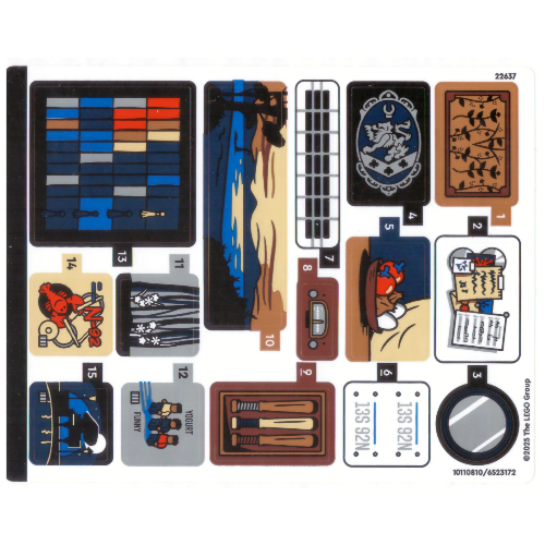 Visuel indicatif Rebrickable de Feuille d’autocollants pour le set 21354-1 (Sticker Sheet for Set 21354-1)