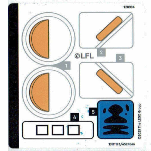 Visuel indicatif Rebrickable de Feuille d’autocollants pour le set 75403-1 (Sticker Sheet for Set 75403-1)
