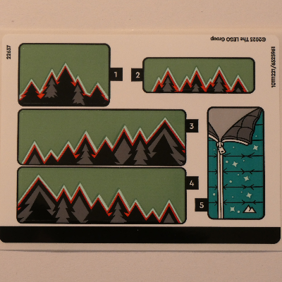 Visuel indicatif Rebrickable de Feuille d’autocollants pour le set 60447-1 (Sticker Sheet for Set 60447-1)