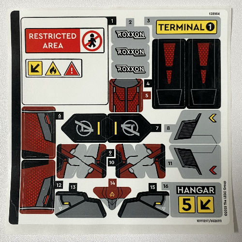 Visuel indicatif Rebrickable de Feuille d’autocollants pour le set 76314-1 (Sticker Sheet for Set 76314-1)