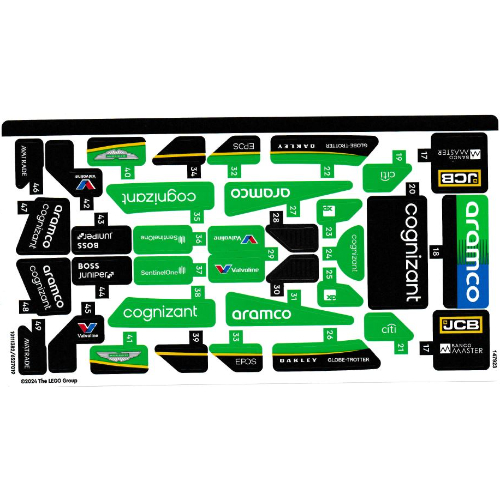 Visuel indicatif Rebrickable de Feuille d'autocollant 2 pour coffret 76925-1 (Sticker Sheet 2 for Set 76925-1)