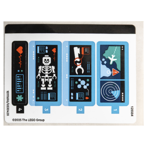 Visuel indicatif Rebrickable de Feuille d’autocollants pour le set 60465-1 (Sticker Sheet for Set 60465-1)