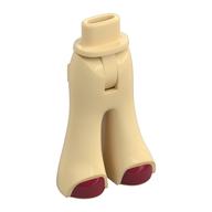 Visuel indicatif Rebrickable de Bassin mini-poupée et pantalon grand avec des chaussures rouge foncé motif imprimé (Minidoll Hips and Wide Pants with Dark Red Shoes Print)