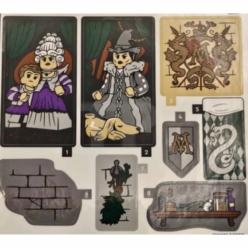 Visuel indicatif Rebrickable de Feuille d’autocollants pour le set 76453-1 (Sticker Sheet for Set 76453-1)