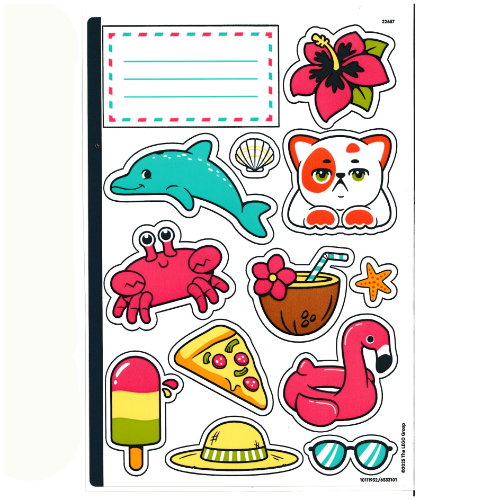 Visuel indicatif Rebrickable de Feuille d’autocollants pour le set 42672-1 (Sticker Sheet for Set 42672-1)