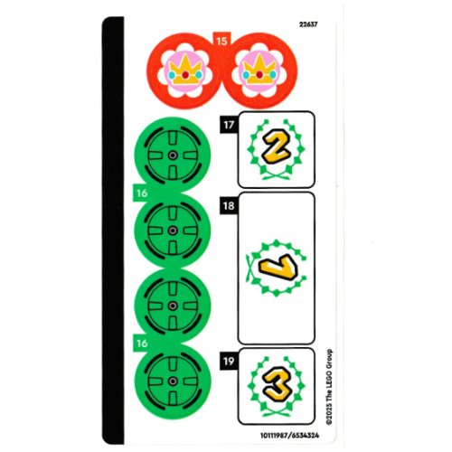 Visuel indicatif Rebrickable de Feuille d'autocollant 2 pour coffret 72036-1 (Sticker Sheet 2 for Set 72036-1)