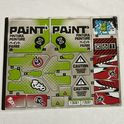 Visuel indicatif Rebrickable de Feuille d’autocollants pour le set 71499-1 (Sticker Sheet for Set 71499-1)