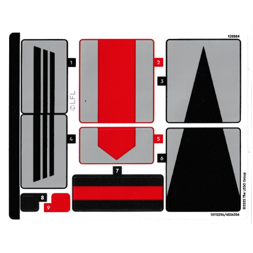 Visuel indicatif Rebrickable de Feuille d’autocollants pour le set 75429-1 (Sticker Sheet for Set 75429-1)