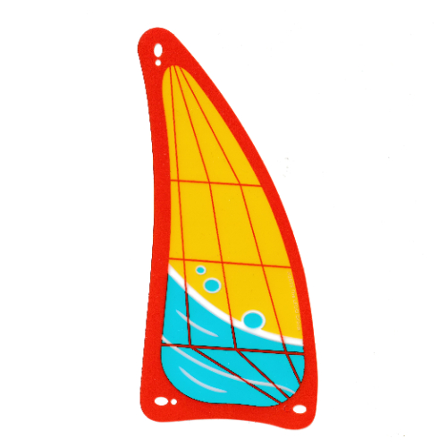 Visuel indicatif Rebrickable de Feuille d'aluminium pour coffret 42664-1 - Petite voile (Foil Sheet for Set 42664-1 - Small Sail)