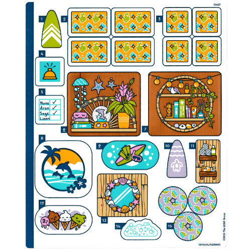 Visuel indicatif Rebrickable de Feuille d’autocollants pour le set 42673-1 (Sticker Sheet for Set 42673-1)