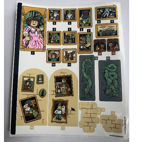 Visuel indicatif Rebrickable de Feuille d'autocollant 2 pour coffret 76454-1 (Sticker Sheet 2 for Set 76454-1)