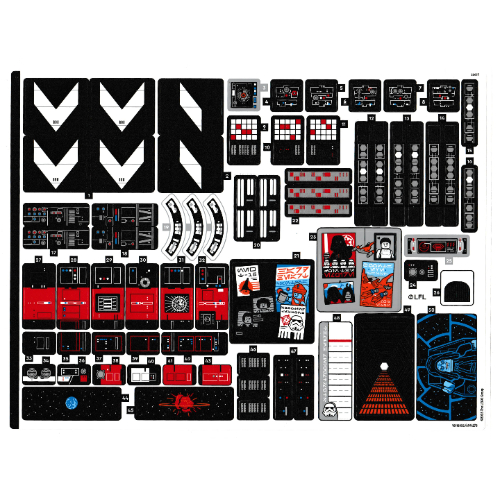 Visuel indicatif Rebrickable de Feuille d’autocollants pour le set 75419-1 (Sticker Sheet for Set 75419-1)