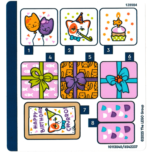 Visuel indicatif Rebrickable de Feuille d’autocollants pour le set 42666-1 (Sticker Sheet for Set 42666-1)