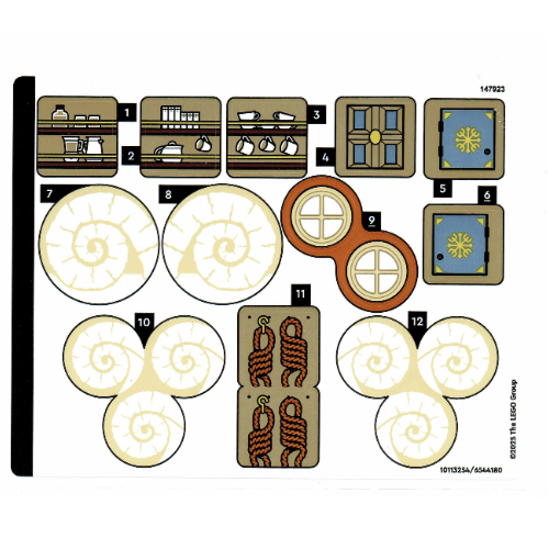 Visuel indicatif Rebrickable de Feuille d’autocollants pour le set 75639-1 (Sticker Sheet for Set 75639-1)
