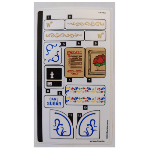 Visuel indicatif Rebrickable de Feuille d’autocollants pour le set 21360-1 (Sticker Sheet for Set 21360-1)