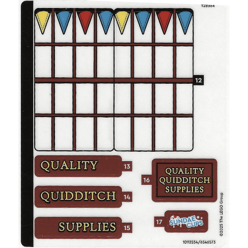 Visuel indicatif Rebrickable de Feuille d'autocollant 2 pour coffret 76452-1 (Sticker Sheet 2 for Set 76452-1)