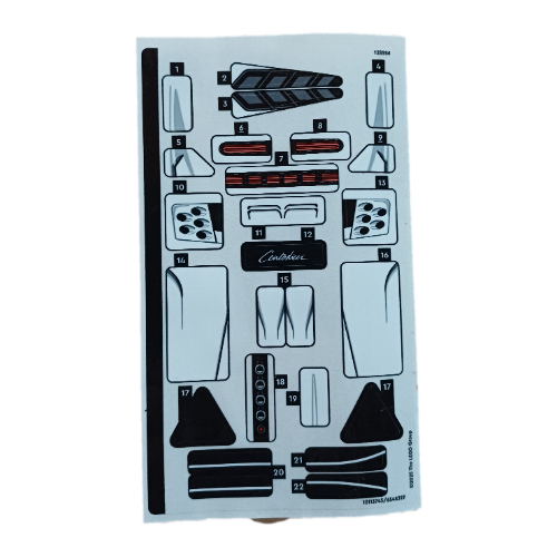 Visuel indicatif Rebrickable de Feuille d’autocollants pour le set 77240-1 (Sticker Sheet for Set 77240-1)