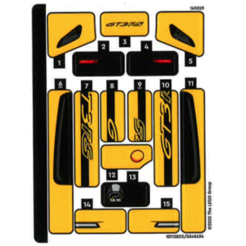Visuel indicatif Rebrickable de Feuille d’autocollants pour le set 77239-1 (Sticker Sheet for Set 77239-1)