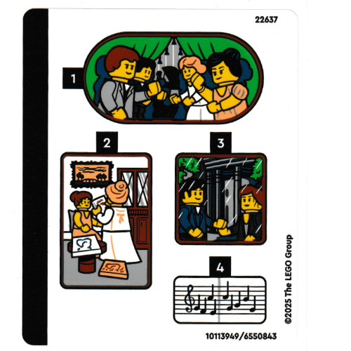 Visuel indicatif Rebrickable de Feuille d’autocollants pour le set 40766-1 (Sticker Sheet for Set 40766-1)