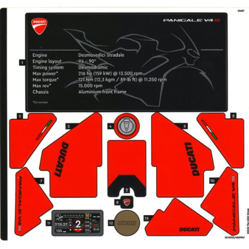 Visuel indicatif Rebrickable de Feuille d’autocollants pour le set 42202-1 (Sticker Sheet for Set 42202-1)