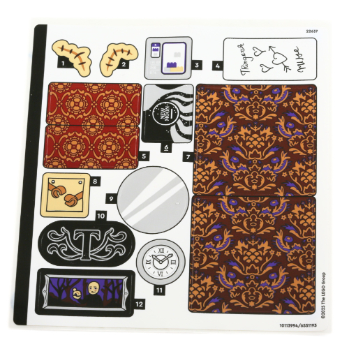Visuel indicatif Rebrickable de Feuille d’autocollants pour le set 76785-1 (Sticker Sheet for Set 76785-1)