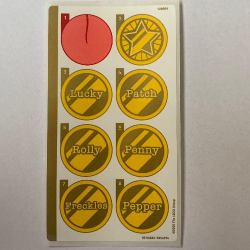 Visuel indicatif Rebrickable de Feuille d’autocollants pour le set 43269-1 (Sticker Sheet for Set 43269-1)