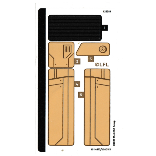 Visuel indicatif Rebrickable de Feuille d’autocollants pour le set 75428-1 (Sticker Sheet for Set 75428-1)