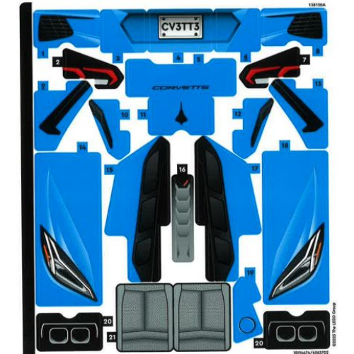 Visuel indicatif Rebrickable de Feuille d’autocollants pour le set 42217-1 (Sticker Sheet for Set 42217-1)