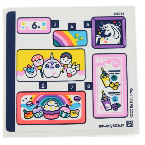 Visuel indicatif Rebrickable de Feuille d'autocollant 2 pour coffret 42684-1 (Sticker Sheet 2 for Set 42684-1)